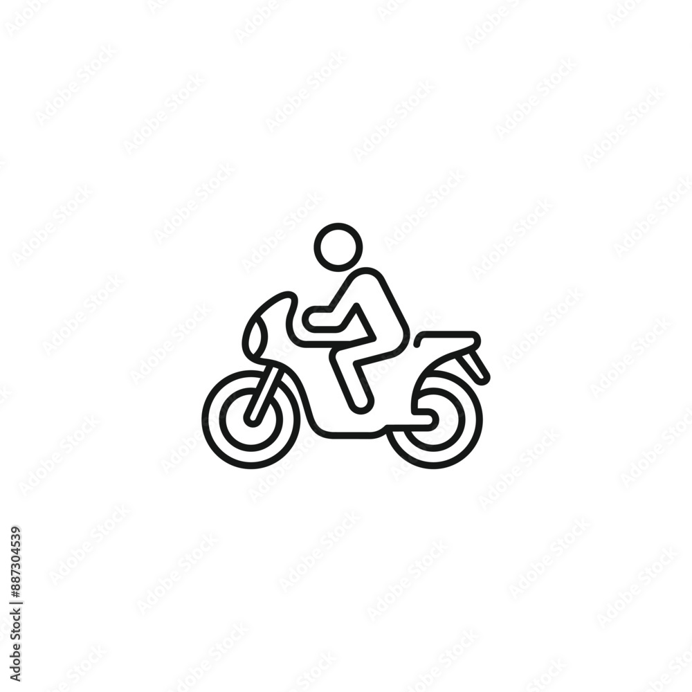 Motorcycle icon vector. EPS 10 editable vector Motorcycle icon vector. EPS 10 editable vector