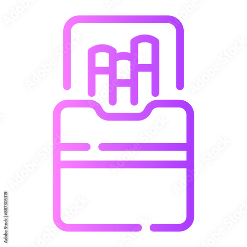 cigarette Line Gradient Icon