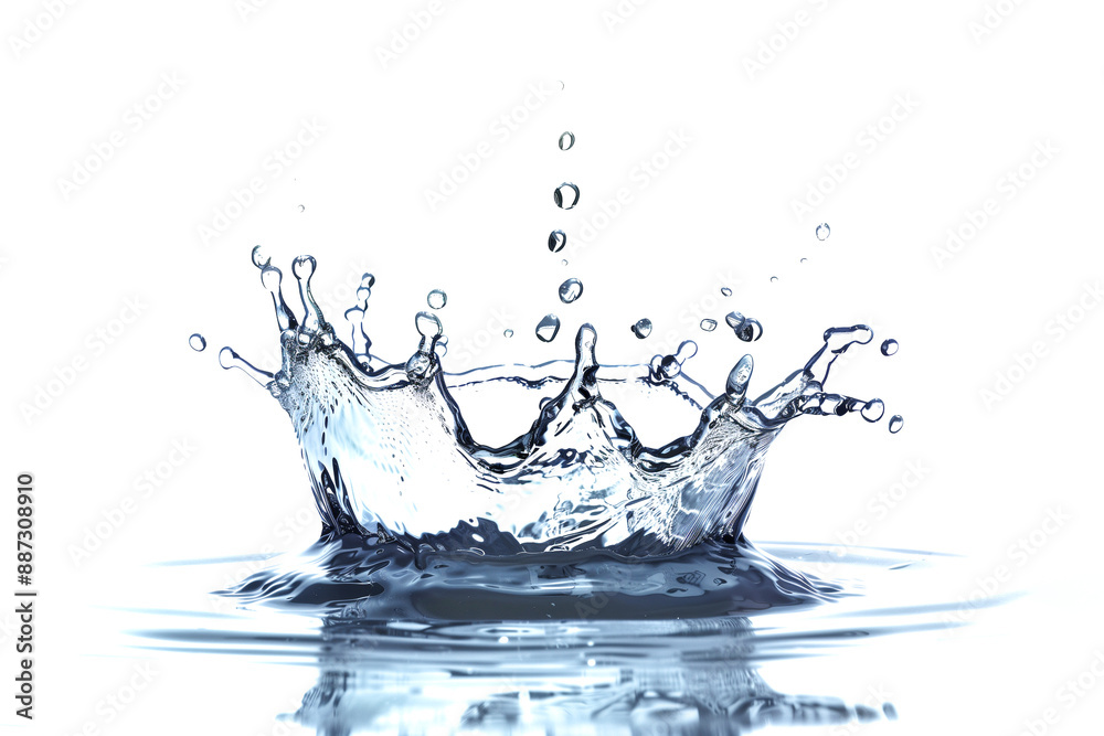 Water splash, isolated on white background Water splash, isolated on white background