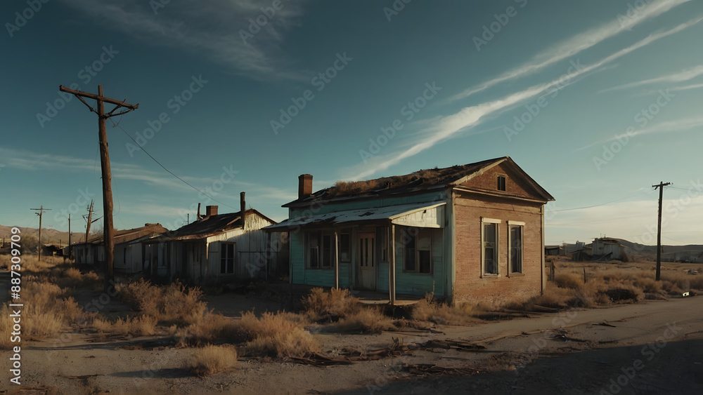abandoned house in the desert abandoned house in the desert