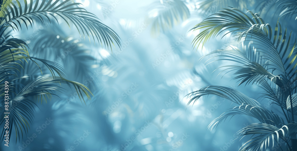 Tropical Palm Tree Shadow on White Wall Abstract Background in Summer Vacation Theme with Light Blue and Gray Pastel Colors Blurred Tropical Palm Tree Shadow on White Wall Abstract Background in Summer Vacation Theme with Light Blue and Gray Pastel Colors Blurred