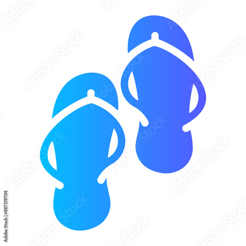 slippers Gradient icon