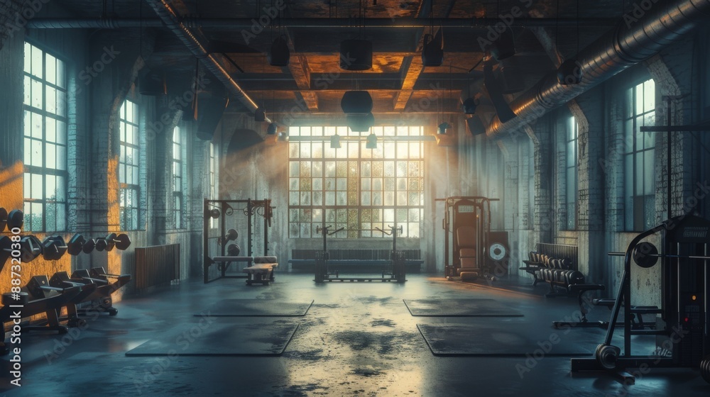 Interior gym background Interior gym background