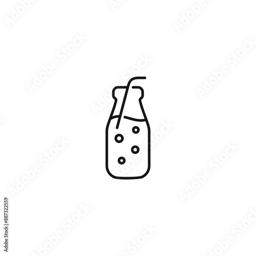 Soft drink icon vector. EPS 10 editable vector