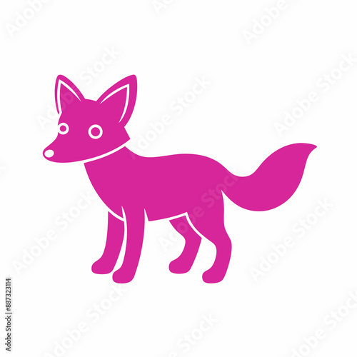 A animal silhouette vector style illustration