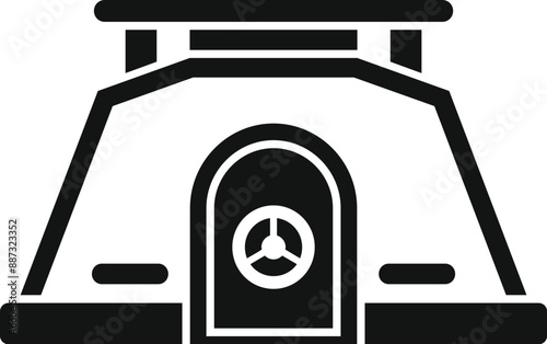 Underground bunker protecting from nuclear attack, providing survival shelter
