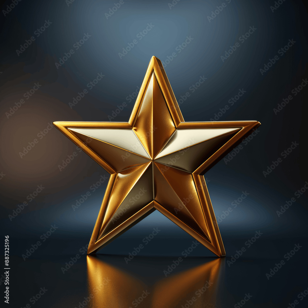3D Gold Star Icon on Dark Background for Quality Rating, Review, Success, Premium Rank, Satisfaction, Business Service Award, Excellence, Achievement, Performance, Top Ranking, Appraisal 3D Gold Star Icon on Dark Background for Quality Rating, Review, Success, Premium Rank, Satisfaction, Business Service Award, Excellence, Achievement, Performance, Top Ranking, Appraisal