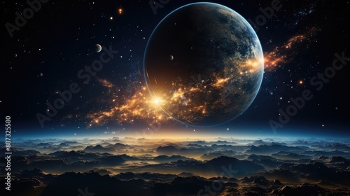 High-Quality Planet Or Space Background and 8k Wallpaper  