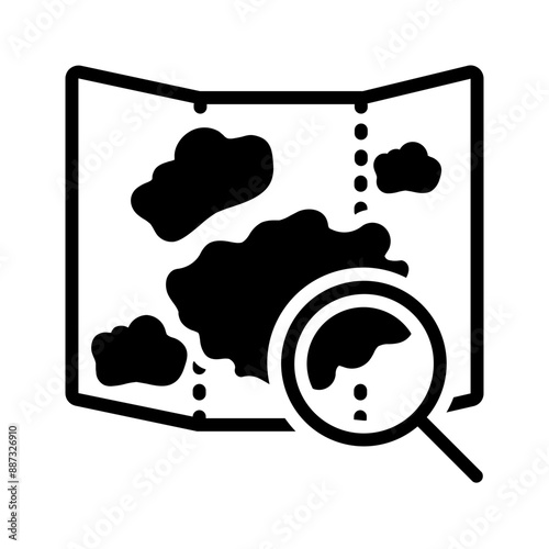 Vector solid black icon for Discover