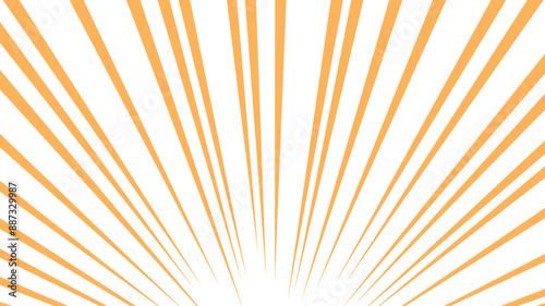 放射線　背景　オレンジ　シンプル　ベクター