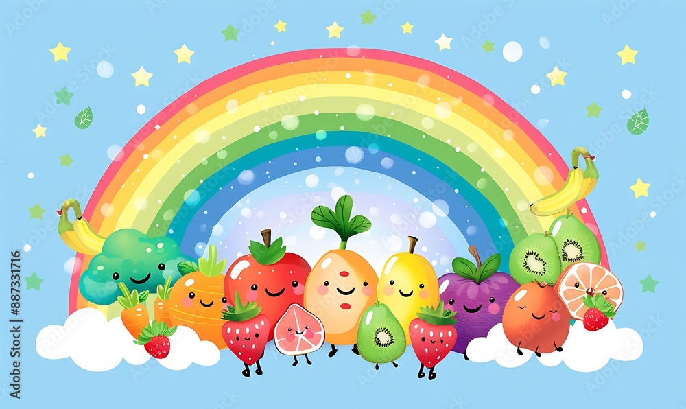Rainbow of Fruits and Vegetables Rainbow of Fruits and Vegetables