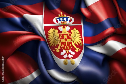 Serbia  Flag background 