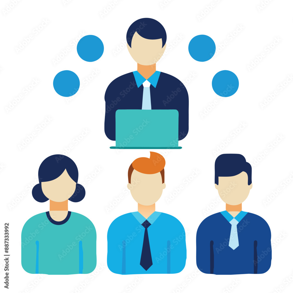 business team meeting vector illustration business team meeting vector illustration