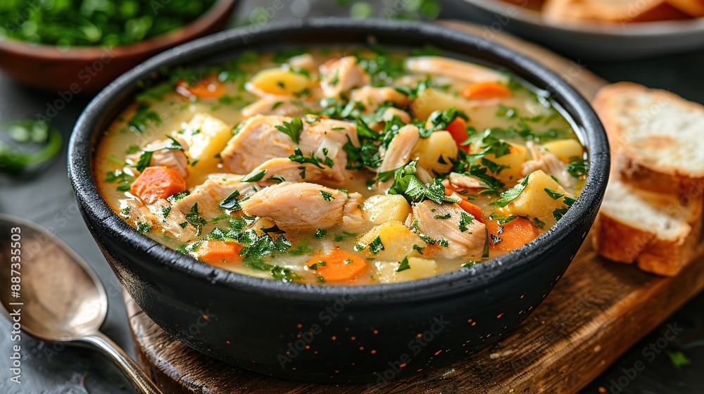 Chicken Noodle Soup with Parsley Chicken Noodle Soup with Parsley