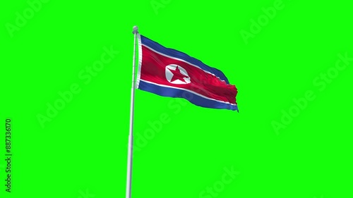 Wallpaper Mural Green screen flag of North Korea Torontodigital.ca