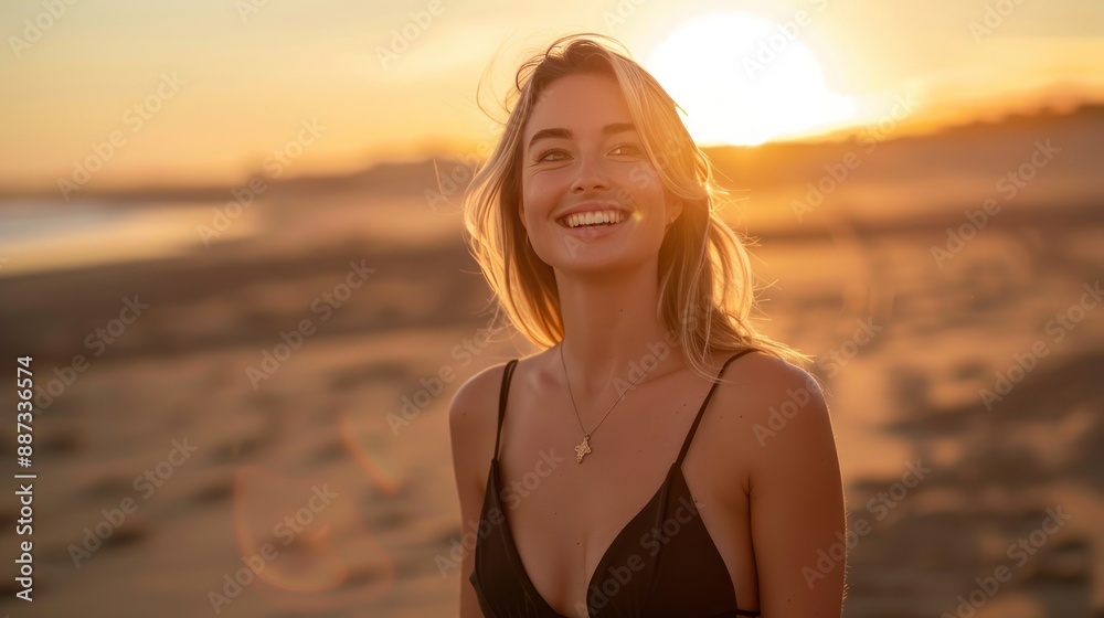 © Balerinastock - Golden Hour Happiness on the Beach