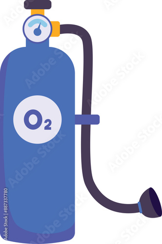 Oxygen Tank for Summer Illustration