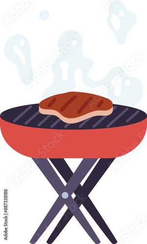 Steak Grill for Summer Illustration