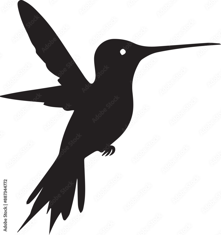 Fototapeta premium illustration of a hummingbird