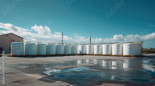 Water Tanks, container, White water tanks photo