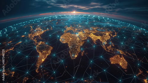 the world connection network concept