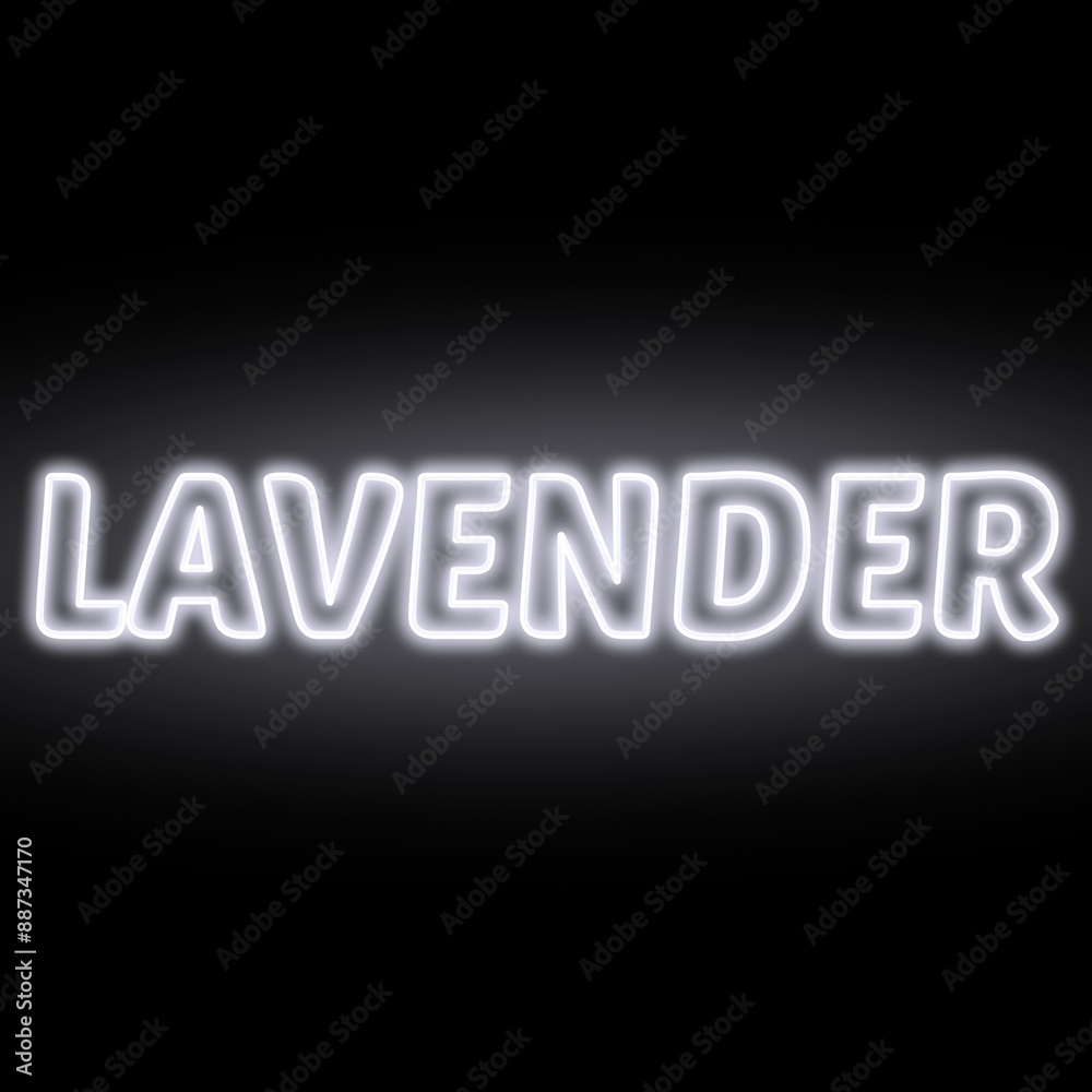 Neon lavender colour and text isolated on black background. Illustration text, Neon inscription with backlight in Bold style, Isolated glowing title for decoration. Neon lavender colour and text isolated on black background. Illustration text, Neon inscription with backlight in Bold style, Isolated glowing title for decoration.