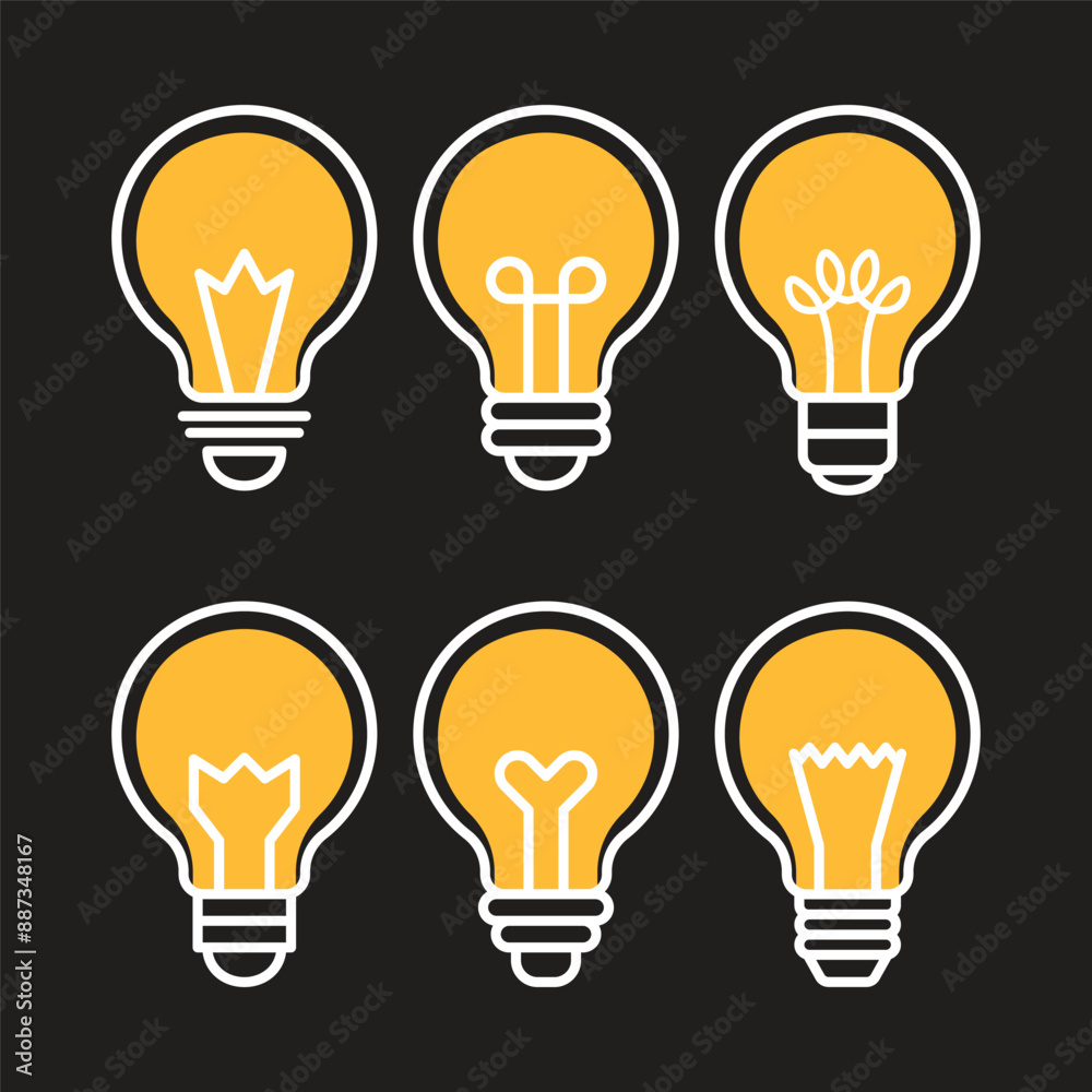 Light Bulb Bright Idea Vector Illustration Light Bulb Bright Idea Vector Illustration