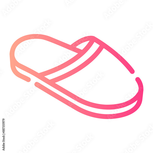 slippers Line Gradient Icon