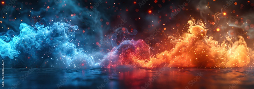 Abstract Art of Fire and Ice Abstract Art of Fire and Ice