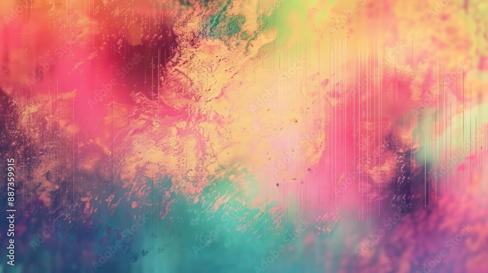 Fototapeta premium abstract blurred grainy gradient background texture. colorful digital grain soft noise effect pattern