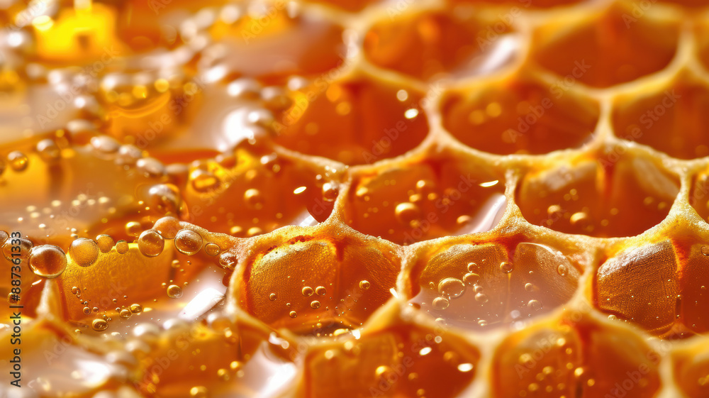 Abstract Honey Texture in Golden Color Abstract Honey Texture in Golden Color