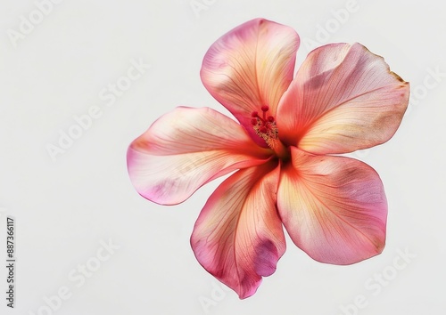 Close-Up of  Flower on White Background