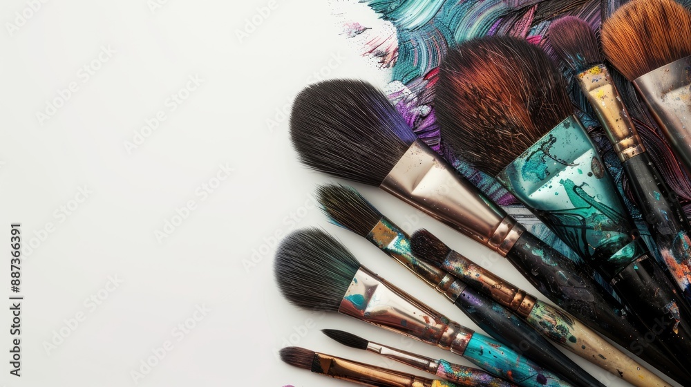 Fototapeta premium Paintbrushes and hair tools