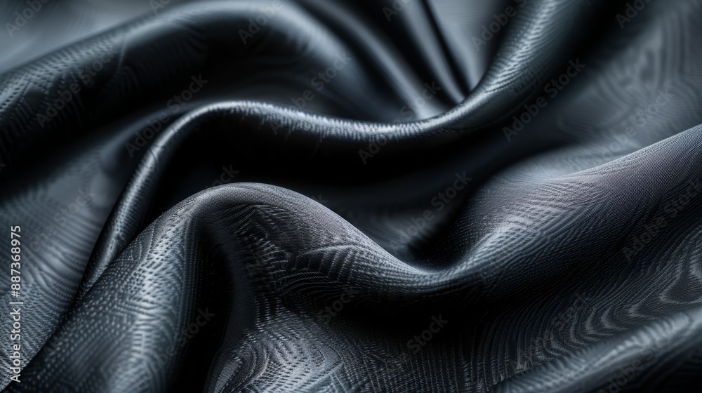 Obraz premium bottom showcases a wavy design, fabric's lower edge exhibits a wavy pattern
