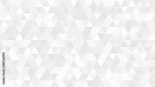 Abstract geometric background with triangle shape pattern. White triangle background.