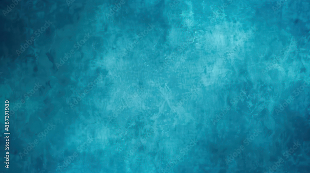 Fototapeta premium Dark blue grainy gradient background with a noise texture effect for webpage headers.