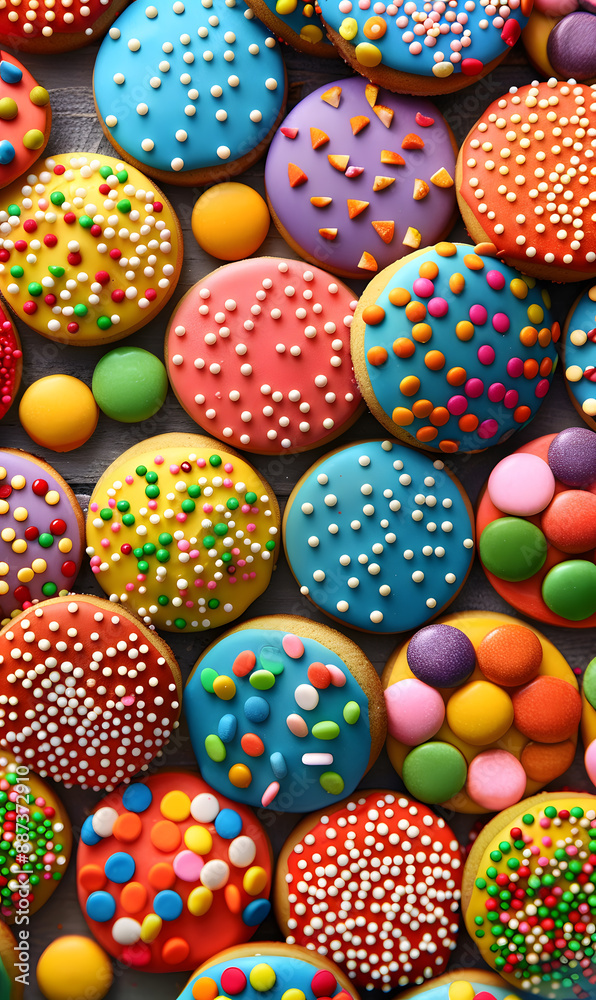 cookies and bread in an illustrator doodle graphic style cookies and bread in an illustrator doodle graphic style