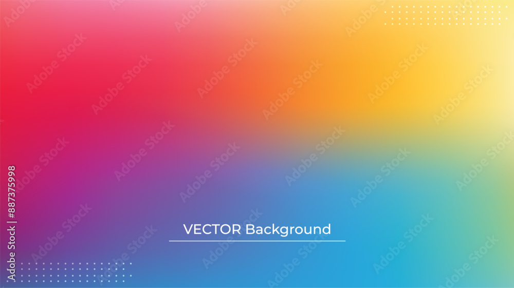 Smooth and blurry colorful gradient mesh background. Modern bright rainbow colors. Easy editable soft colored vector banner template. Premium quality Smooth and blurry colorful gradient mesh background. Modern bright rainbow colors. Easy editable soft colored vector banner template. Premium quality