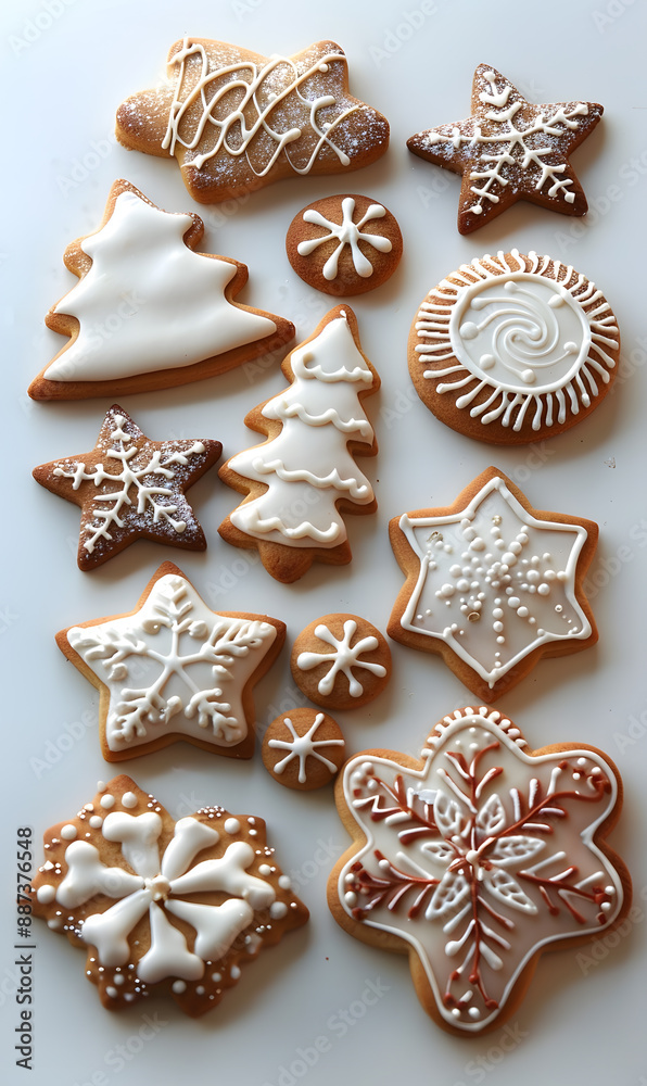 cookies and bread in an illustrator doodle graphic style cookies and bread in an illustrator doodle graphic style