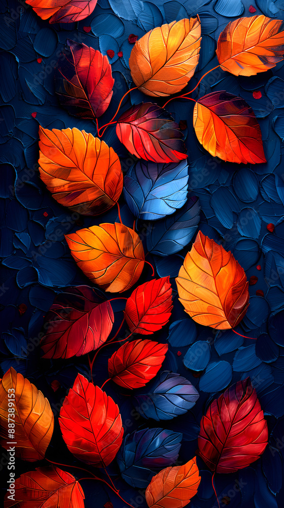 red autumn leaves red autumn leaves