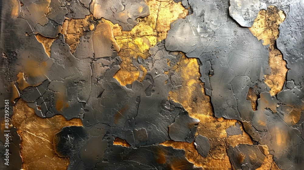 abstract texture, top down view, Shimmering metallic textures with brushed finishes in silver or gold. abstract texture, top down view, Shimmering metallic textures with brushed finishes in silver or gold.