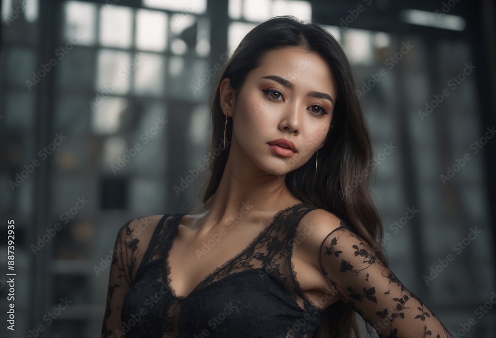 portrait of a woman , beautiful Asian model portrait , closeup of a woman portrait of a woman , beautiful Asian model portrait , closeup of a woman