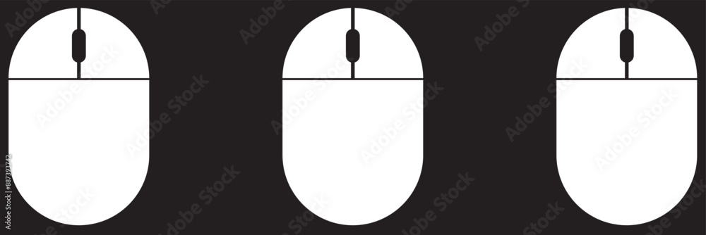 Computer mouse icons set. PC cursor vector icons. Computer mouse vector icon collection Computer mouse icons set. PC cursor vector icons. Computer mouse vector icon collection