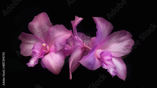 Cambodia Dendrobium bigibbum commonly known as the Cooktown orchid or mauve butterfly orchid is an epiphytic or lithophytic orchid in the family Orchidaceae : Generative AI