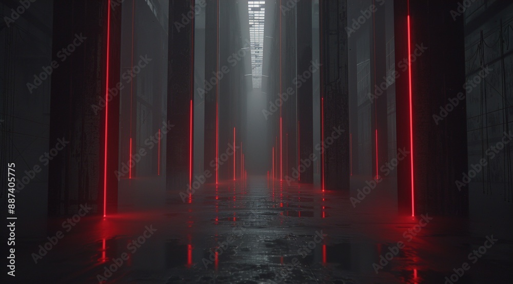 Naklejka premium red background with rays
