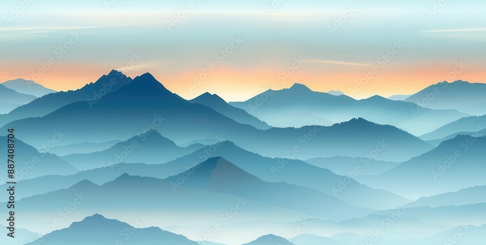 Obraz premium A mountain range with diverse geological features
