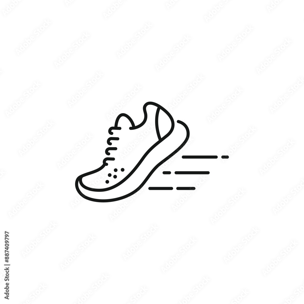 Running shoes icon vector. EPS 10 editable vector Running shoes icon vector. EPS 10 editable vector