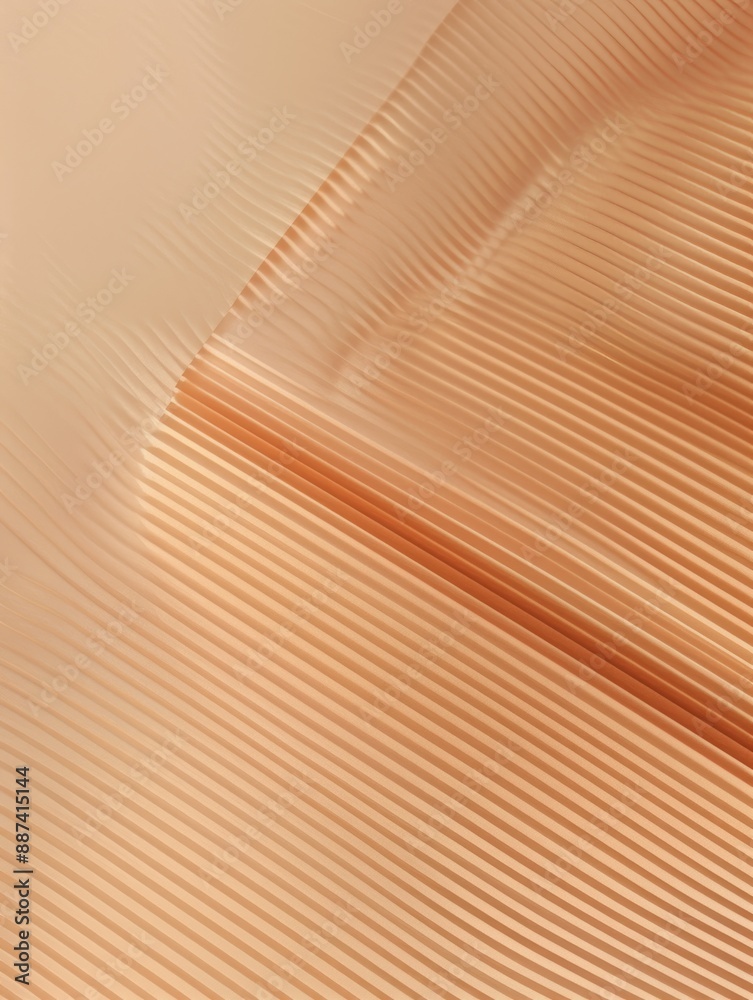 Fototapeta premium Peach Background, Minimalist, Technological Lines 