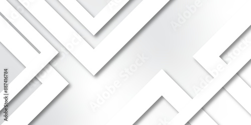 Abstract background with lines White background with diamond and triangle shapes layered in modern abstract pattern design Space design concept Suit for business, corporate, institution presentation.	