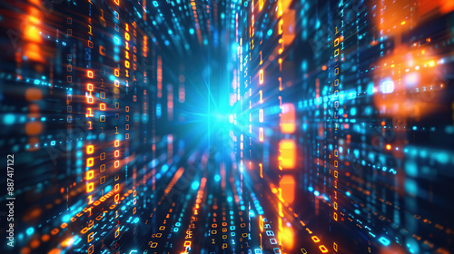 Wallpaper Mural An abstract binary symbol Torontodigital.ca